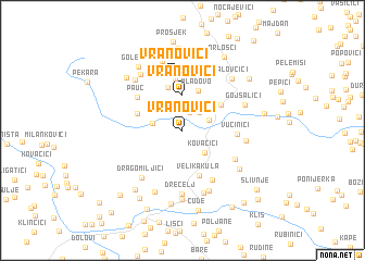 map of (( Vranovići ))