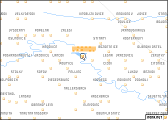 map of Vranov