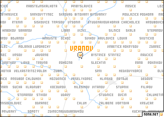 map of Vranov