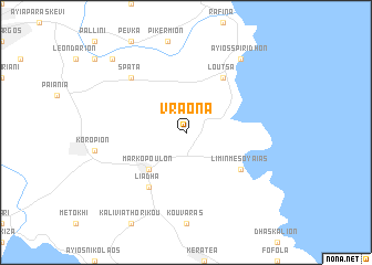 map of Vraóna