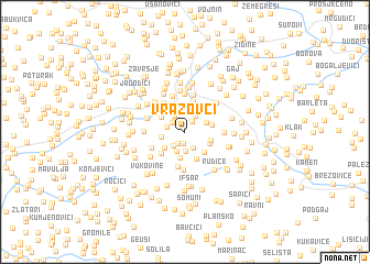 map of Vrazovci