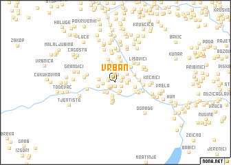 map of Vrban