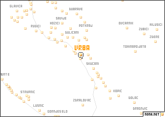 map of Vrba