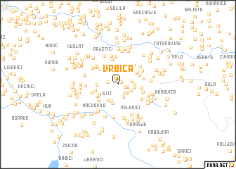 map of Vrbica