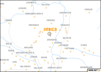 map of Vrbica