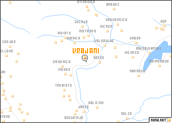 map of Vrbjani