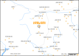 map of Vrbjani