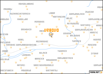 map of Vrbovo