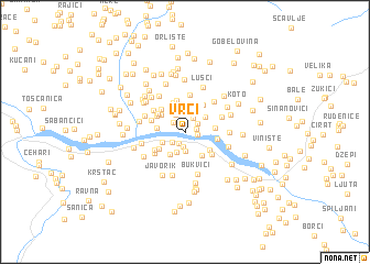 map of Vrci