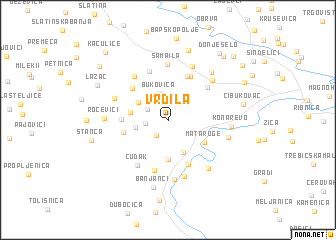 map of Vrdila