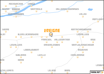 map of Vreigne