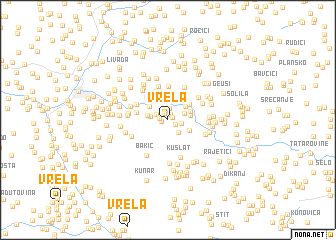 map of Vrela