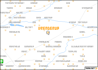 map of Vrenderup