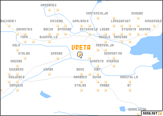 map of Vreta