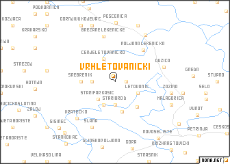 map of Vrh Letovanićki