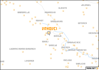 map of Vrhovci