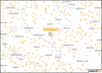 map of Vrhovci