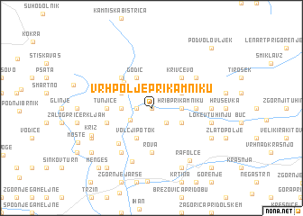 map of Vrhpolje pri Kamniku