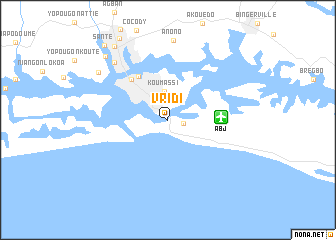 map of Vridi