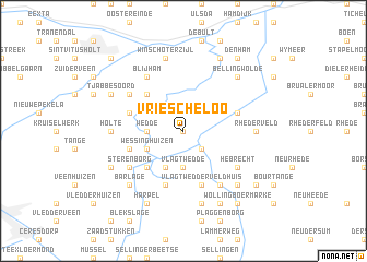 map of Vriescheloo