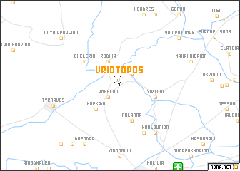 map of Vriótopos