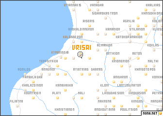 map of Vrísai