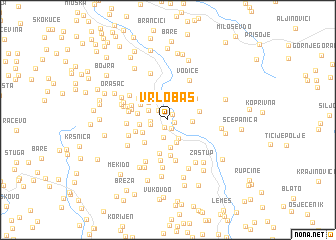 map of Vrlobaš