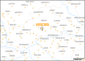 map of Vrnčani