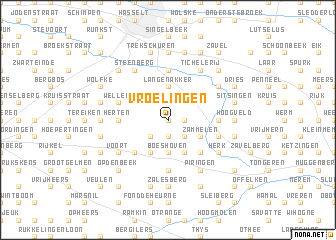 map of Vroelingen