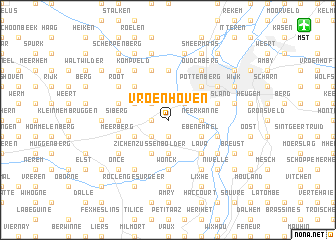 map of Vroenhoven