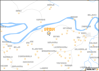 map of Vrovi