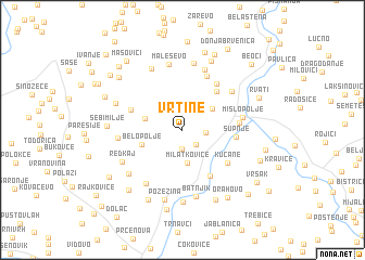 map of Vrtine