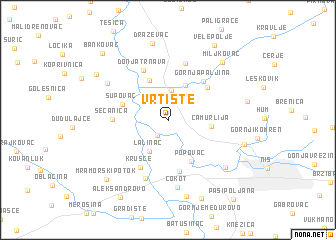map of Vrtište