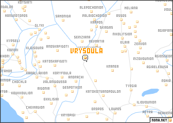 map of Vrysoúla