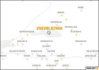 map of Vsevolozhsk