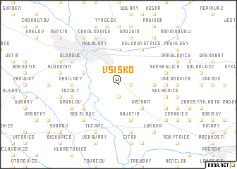 map of Vsisko