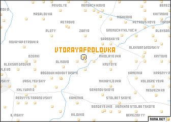 map of Vtoraya Frolovka
