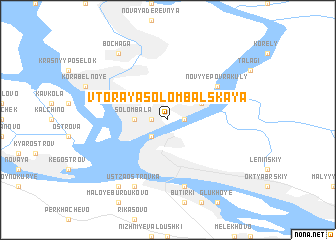 map of Vtoraya Solombal\