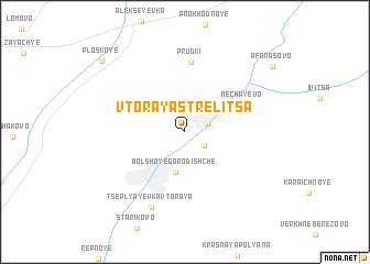 map of Vtoraya Strelitsa