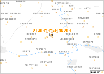 map of Vtoraya Yefimovka