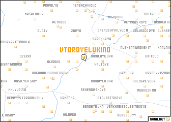 map of Vtoroye Lukino
