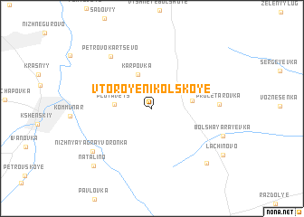 map of Vtoroye Nikol\