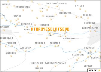 map of Vtoroye Solntsevo