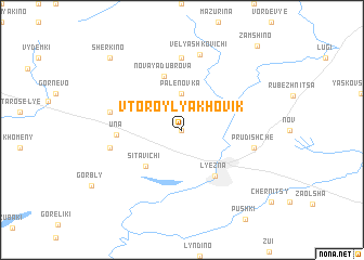 map of Vtoroy Lyakhovik