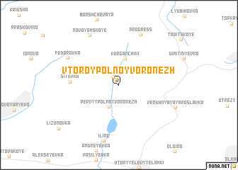 map of Vtoroy Pol\