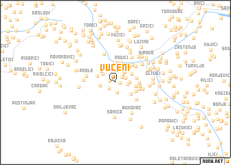 map of Vučeni