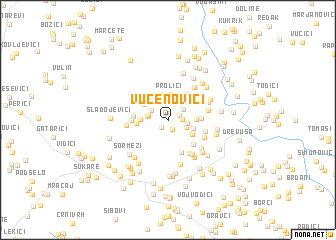 map of Vučenovići