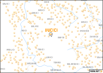 map of Vučići