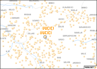 map of Vučići