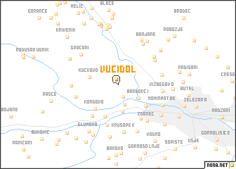 map of Vuči Dol